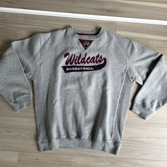 Wildcats Basketball Men M Fits L Pregame Athletics Crewneck Sweatshirt Vintage‎ - Picture 1 of 7
